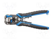 Multifunction wire stripper and crimp tool; 0.05÷10mm2; 210mm HÖGERT TECHNIK