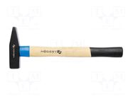 Hammer; fitter type; 100g; wood (ash) HÖGERT TECHNIK