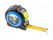 Measuring tape; L: 8m; Width: 25mm; Class: II; measure HÖGERT TECHNIK