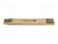 Folding ruler; L: 1m; Width: 16mm; Class: III HÖGERT TECHNIK