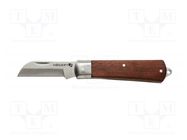 Knife; universal; 210mm; Handle material: wood; folding HÖGERT TECHNIK