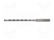 Drill bit; for concrete; Ø: 10mm; L: 260mm; tool steel; SDS-Plus® HÖGERT TECHNIK