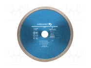 Cutting diamond wheel; Ø: 180mm; Øhole: 25.4mm; Disc thick: 1.8mm HÖGERT TECHNIK