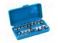 Wrenches set; for oil drain; 18pcs. HÖGERT TECHNIK