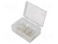 Diode: LED-kit; THT; 5mm; 50pcs; white cold; 3÷15VDC; plastic box OPTOSUPPLY