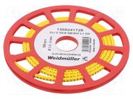 Markers; Marking: L1; 1.3÷3mm; PVC; yellow; -30÷80°C; leaded; CLI C WEIDMÜLLER