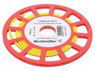 Markers; Marking: N; 1.3÷3mm; PVC; yellow; -30÷80°C; leaded; CLI C WEIDMÜLLER