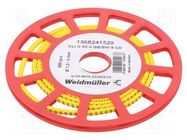 Markers; Marking: 9; 1.3÷3mm; PVC; yellow; -30÷80°C; leaded; CLI C WEIDMÜLLER