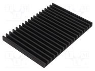 Heatsink: extruded; L: 100mm; W: 140mm; H: 10mm; aluminium; anodized FISCHER ELEKTRONIK