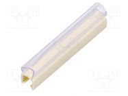 Markers; Marking: empty; 3÷4mm; PVC; white; -30÷60°C; push-in 