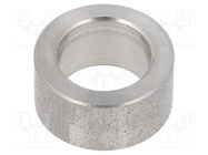 Spacer sleeve; 8mm; cylindrical; stainless steel; Out.diam: 16mm 