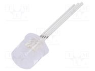 LED; 9.7mm; RGB; 120°; Front: flat; 2.1÷2.6/2.9÷3.4VDC; -30÷85°C OPTOSUPPLY