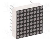 Display: LED; matrix; 8x8; red; 20mcd; 20x20mm; 2.1÷2.5V OPTOSUPPLY