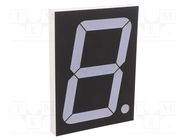 Display: LED; 7-segment; 101.6mm; 4"; No.char: 1; red; 26mcd; anode OPTOSUPPLY