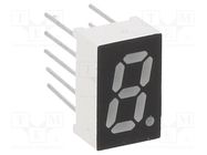 Display: LED; 7-segment; 8mm; 0.32"; No.char: 1; blue; 50mcd; anode OPTOSUPPLY