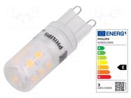 LED lamp; warm white; G9; 230VAC; 300lm; P: 2.6W; 300°; 2700K PHILIPS