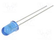 LED; 5mm; blue; 2180mcd; 30°; Front: convex; 3÷15VDC; No.of term: 2 OPTOSUPPLY