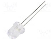 LED; 8mm; white warm; 750mcd; 50°; Front: convex; 3÷15V; -30÷85°C OPTOSUPPLY