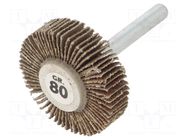 Grinding pin; Granularity: 80; Holder: plunger; 6mm; flap PG PROFESSIONAL