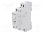 Contactor: 2-pole installation; 25A; 12VAC,12VDC; NO x2; IP20 FINDER