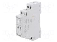 Contactor: 2-pole installation; 25A; 12VAC,12VDC; NO x2; IP20; 22 FINDER