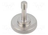 Knob; Ext.thread: M4; 15mm; stainless steel; GN 653.2 ELESA+GANTER