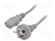 Cable; 3x0.75mm2; AS/NZS 3112 (I) plug,IEC C13 female; PVC; 1.5m LIAN DUNG