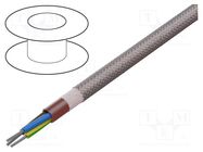 Wire; SiHF; 3G4mm2; Cu; stranded; silicone; brown-red; -60÷180°C HELUKABEL