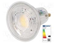 LED lamp; warm white; GU10; 230VAC; 575lm; P: 6.9W; 60°; 3000K ams OSRAM