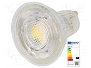 LED lamp; neutral white; GU10; 230VAC; 575lm; P: 6.9W; 60°; 4000K ams OSRAM