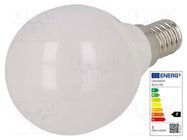 LED lamp; cool white; E14; 230VAC; 470lm; P: 5.5W; 6500K; CRImin: 80 ams OSRAM