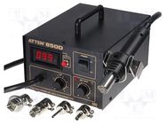 Station: hot air; digital,with knob; 280W; 100÷480°C; 3÷23l/min ATTEN