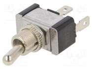 Switch: toggle; Pos: 2; SPST; OFF-(ON); 20A/125VAC; TA/TA2; 0÷65°C SWITCH COMPONENTS