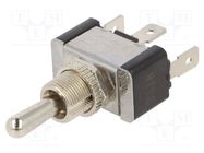 Switch: toggle; Pos: 3; SPDT; ON-OFF-ON; 21A/14VDC; TA/TA2; 0÷65°C SWITCH COMPONENTS