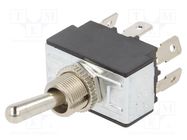 Switch: toggle; Pos: 2; DPDT; ON-ON; 21A/14VDC; TB/TB1; 50mΩ; 12N SWITCH COMPONENTS