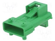 Connector: wire-wire; plug; male; JPT; for cable; PIN: 4; green TE Connectivity