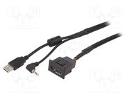 USB/AUX adapter; Mitsubishi; Mitsubishi ASX 2010->2019 ACV