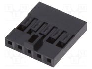 Connector: pin strips; plug; male/female; Mini-PV™; 2.54mm; PIN: 5 AMPHENOL COMMUNICATIONS SOLUTIONS