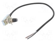 Limit switch; pin plunger with thread M16x1; SPDT; 5A; cables CROUZET