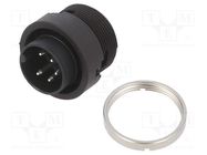 Connector: circular; 678; 150V; PIN: 5; socket; male; soldering; 6A 