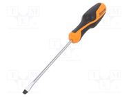 Screwdriver; slot; 5,5x1,0mm; BETAGRIP; Blade length: 125mm BETA