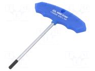 Wrench: hex key; inch; HEX 5/32"; Overall len: 188mm; tool steel KING TONY