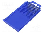 Drill set; for metal; high speed steel; wood,metal,plastic PG MINI