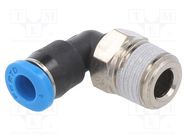 Push-in fitting; threaded,angled 90°; -0.95÷6bar; Thread: R 1/8" FESTO