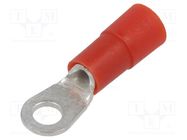 Tip: ring; M3; Ø: 3.2mm; 0.5÷1mm2; crimped; for cable; insulated ERKO