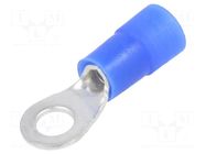 Tip: ring; M4; Ø: 4.3mm; 1.5÷2.5mm2; crimped; for cable; insulated ERKO