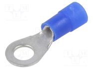 Tip: ring; M5; Ø: 5.3mm; 1.5÷2.5mm2; crimped; for cable; insulated ERKO