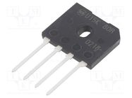 Bridge rectifier: single-phase; Urmax: 800V; 15A; flat; D6K; THT SHINDENGEN