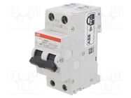 RCBO breaker; Inom: 16A; Ires: 300mA; Poles: 1+N; 230VAC; IP20; DS200 ABB