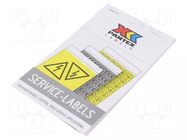 Safety sign; self-adhesive folie,vinyl; black; 16mm; Marking: L1 PARTEX